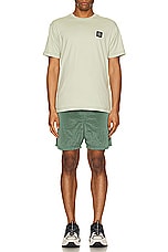 Stone Island Nylon Metal Swim Short in Light Green, view 5, click to view large image.