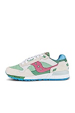 Saucony Shadow 5000 Sneaker in White & Multi, view 5, click to view large image.