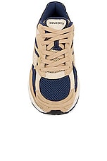 Saucony Progrid Omni 9 Sneaker in Beige, view 4, click to view large image.