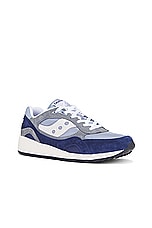 Saucony Shadow 6000 in Grey & Navy, view 2, click to view large image.
