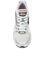 Saucony Progrid Triumph 4 Cs in Grey & Green, view 4, click to view large image.