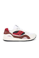 Saucony Shadow 6000 in White & Rust, view 1, click to view large image.