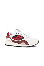 Saucony Shadow 6000 in White & Rust, view 2, click to view large image.