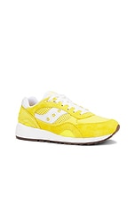 Saucony Shadow 6000 in Yellow & White, view 2, click to view large image.