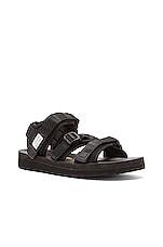 Suicoke KISEE V Sandals in Black, view 2, click to view large image.