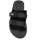 Suicoke Moto VS in Black, view 4, click to view large image.