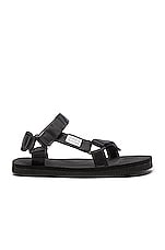 Suicoke DEPA Cab Sandals in Black, view 1, click to view large image.