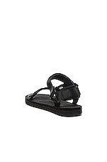 Suicoke DEPA Cab Sandals in Black, view 3, click to view large image.