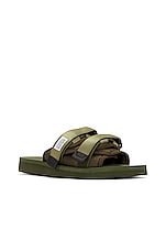 Suicoke Moto CAB in Olive, view 2, click to view large image.