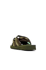 Suicoke Moto CAB in Olive, view 3, click to view large image.