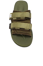 Suicoke Moto CAB in Olive, view 4, click to view large image.