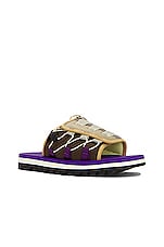 Suicoke Dao-2ab Sandal in Brown & Purple, view 2, click to view large image.