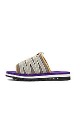 Suicoke Dao-2ab Sandal in Brown & Purple, view 5, click to view large image.
