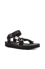 Suicoke DEPA V2 Sandals in Black, view 2, click to view large image.