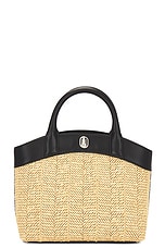 Savette The Small Tondo Tote Bag in Black, view 1, click to view large image.