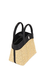 Savette The Small Tondo Tote Bag in Black, view 5, click to view large image.