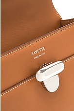 Savette The Symmetry Pochette Bag in Saddle, view 6, click to view large image.