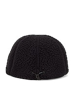 Snow Peak Thermal Boa Fleece Cap in Black, view 2, click to view large image.