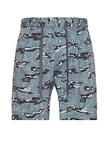 Snow Peak Printed Breathable Quick Dry Shorts in Grey, view 1, click to view large image.
