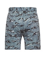 Snow Peak Printed Breathable Quick Dry Shorts in Grey, view 2, click to view large image.