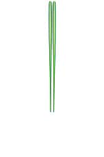 Snow Peak Titanium Chopsticks in Green, view 1, click to view large image.