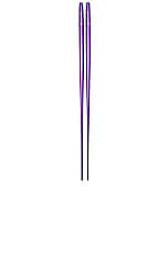 Snow Peak Titanium Chopsticks in Purple, view 1, click to view large image.