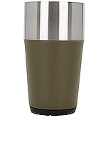 Snow Peak Shimo Tumbler 470 in Olive, view 2, click to view large image.
