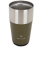 Snow Peak Shimo Tumbler 470 in Olive, view 3, click to view large image.