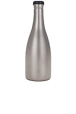 Snow Peak Titanium Sake Bottle in Silver, view 2, click to view large image.