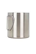 Snow Peak Stainless Double Wall 450 Mug in Silver, view 3, click to view large image.