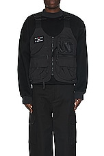 Snow Peak x Toned Trout Camp Vest in Black, view 4, click to view large image.