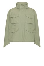 Snow Peak Takibi Ripstop Field Jacket in Grey Khaki | FWRD