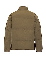 Snow Peak TAKIBI Down Jacket in Olive, view 2, click to view large image.