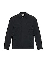 Snow Peak Takibi Weather Cloth Jacket in Black, view 1, click to view large image.