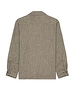 Snow Peak Recycled Wool Field Shirt in Brown, view 2, click to view large image.