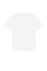 Snow Peak Soft Cotton Logo Short Sleeve T-Shirt in White, view 2, click to view large image.
