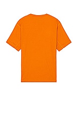 Snow Peak Pe Power Dry Short Sleeve T-Shirt in Orange, view 2, click to view large image.