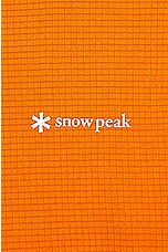 Snow Peak Pe Power Dry Short Sleeve T-Shirt in Orange, view 3, click to view large image.