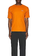 Snow Peak Pe Power Dry Short Sleeve T-Shirt in Orange, view 4, click to view large image.