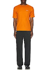 Snow Peak Pe Power Dry Short Sleeve T-Shirt in Orange, view 5, click to view large image.