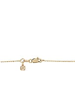 Sydney Evan Fleur De Lis Cross Charm Necklace in Gold & Diamond, view 4, click to view large image.