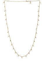 Sydney Evan Small Pave Fringe Necklace in Gold, view 1, click to view large image.