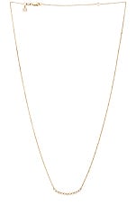 Sydney Evan Eleven Stone Bezel Set Necklace in Gold, view 1, click to view large image.