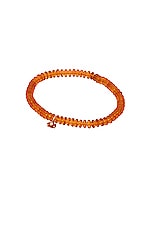 Sydney Evan Evil Eye Charm Beaded Bracelet in Amber, view 1, click to view large image.