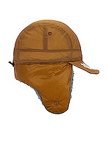 The North Face X Project U Down Cap in Bronze Brown & Concrete Grey, view 4, click to view large image.