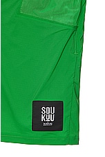 The North Face Soukuu Trail Run Utility 2-in-1 Shorts in Fern Green, view 5, click to view large image.