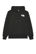 The North Face Box Nse Pullover Hoodie in Tnf Black & Tnf White, view 2, click to view large image.