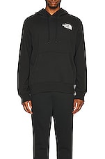The North Face Box Nse Pullover Hoodie in Tnf Black & Tnf White, view 3, click to view large image.