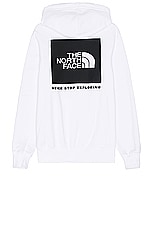 The North Face Box NSE Pullover Hoodie in TNF White & TNF Black, view 1, click to view large image.
