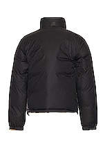 The North Face 92 Reversible Nuptse Jacket in Almond Butter & Tnf Black, view 4, click to view large image.